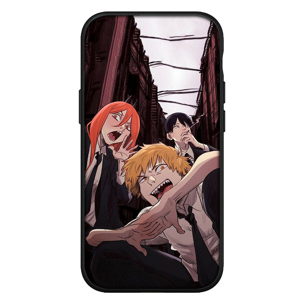 Cover for iPhone 16 15 Xiaomi Redmi Note 14 13 12 11 Pro Max 16e Samsung Galaxy S25 S24 S23 Moto OPPO Huawei Denji Makima Chainsaw Man Gir Phone Case