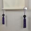 Wind chime, marble sphere, hanging scroll decoration, natural stone (tassel: purple), choice of tassel color.