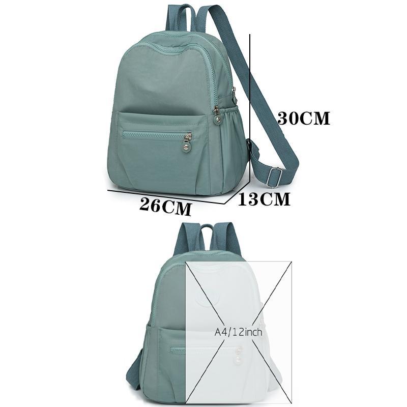 Travel Solid Color Backpack Women‘s Mochila Feminia School Bags for Girls Anti-theft Back Packs Casual Waterproof Rucksack