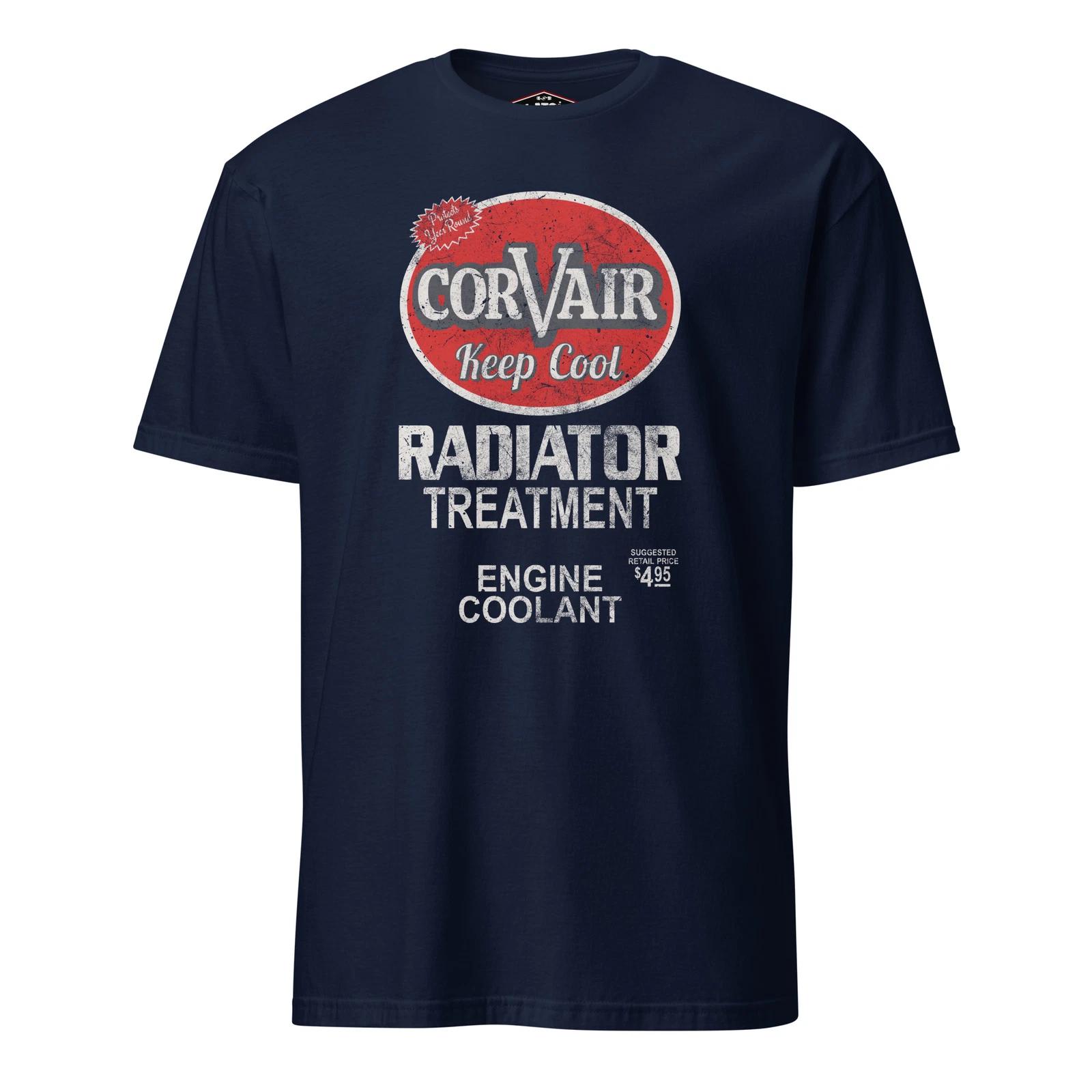 Funny Corvair Radiator Distressed Short-Sleeve T-Shirt 2XL
