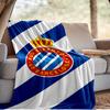 Real Sociedad Logo Ontwerp Deken Outdoor Flanellen Deken voor Kamperen, Wandelen, Tuinfeesten, Picknick Benodigdheden, cadeau voor familie en vrienden