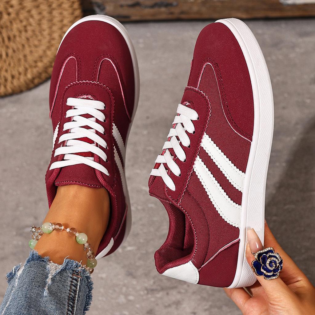 Neue Damen-Frühlingsschuhe lässige Forrest Gump Schuhe atmungsaktive und verschleißfeste Schnür-Board-Schuhe