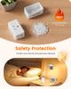 3 Prong To 2 Prong Adapter, LENCENT Plug Extender, Wall Plug Splitter with 3 AC Outlets, Travel Power Adapter for US To Japan Japanese