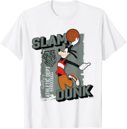 Fashion Goofy Sports Basketball Slam Dunk Athletic Dept T-Shirt