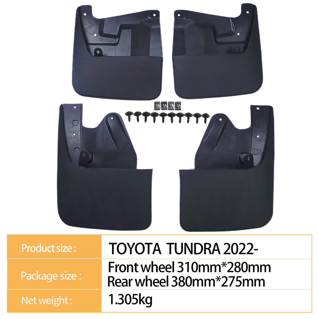 Compatible Mud Flaps for 2022 Toyota Tundra
