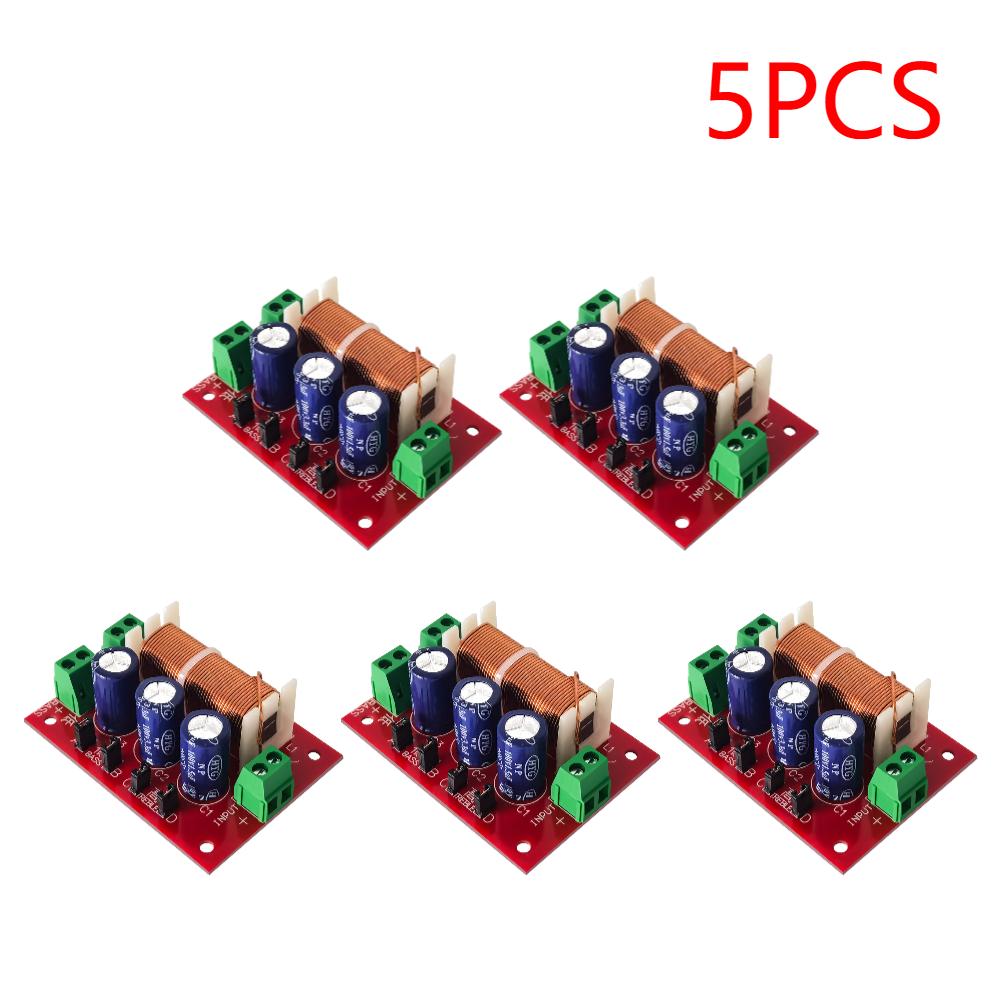 1-10PCS YLY-2088 400W Adjustable 2 Way Crossover Filters Module Audio Speaker Frequency Divider Full Range Treble Bass