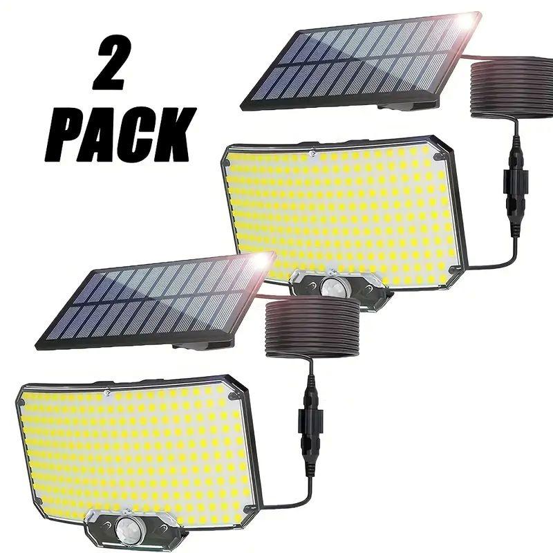 234 LED Solar Outdoor Lighting with Motion Sensor in 3 Modes 196.85 Inch Cable Suitable for Porch Courtyard Street Lighting