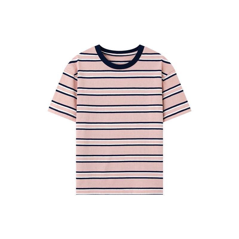 Boy's Color-Block Striped Short Sleeve T-Shirt