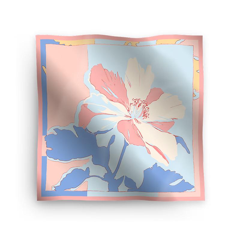 Wanshili Double-Sided Printed Square Scarf