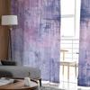 Abstrakte Lila Textur Ölgemälde Fenster Tüll Vorhänge für Wohnzimmer Schlafzimmer Hotel Luxus Dekoration Transparente Vorhänge