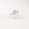 Swiss Blue Topaz Gemstone 925 Sterling Silver Jewelry Handcrafted Wedding Ring RR-63-2