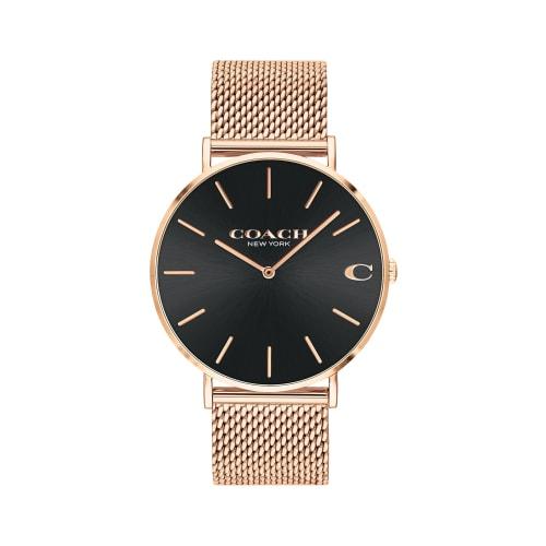 

Coach Men s Watch, 14602552, CHARLES, 41mm, Black