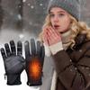 Rechargeable Heated Gloves for Women Men, Thin Heated Gloves for Winter, Waterproof & Non-Slip Heating Glove, 3/1 Adjustable Heating Modes
