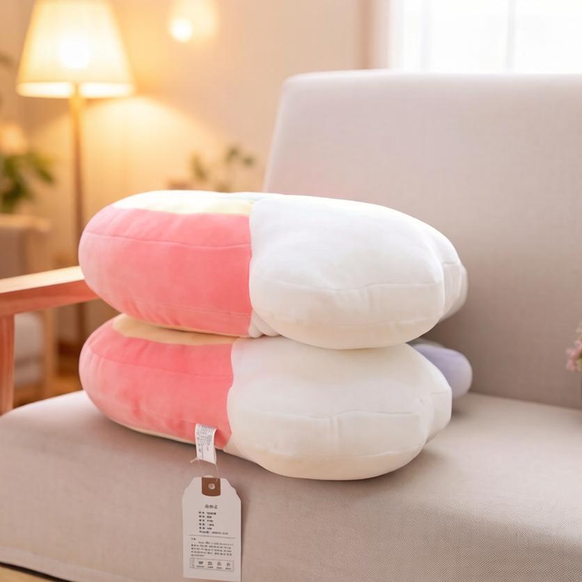 55X33Cm Fantastico Cuscino Arcobaleno Ultra Morbido Peluche Imbottito Cuscino Cielo Rosa Rosso Decorazione Per Divano Sedia