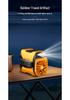Portable Rechargeable Neck and Waist Fan with Large Capacity, Outdoor Lighting, and Long Battery Life