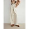ELLE Women's Thickened French Cotton Wide-Leg Lounge Pants