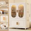 Children's Toy Storage Cabinet: Movable Multi-layer Thickened Wardrobe with Folding Shelves for Home and Bedroom