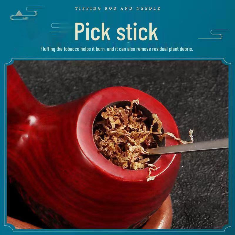 Stainless Steel Rosewood Pipe Knife & Tamper Tool