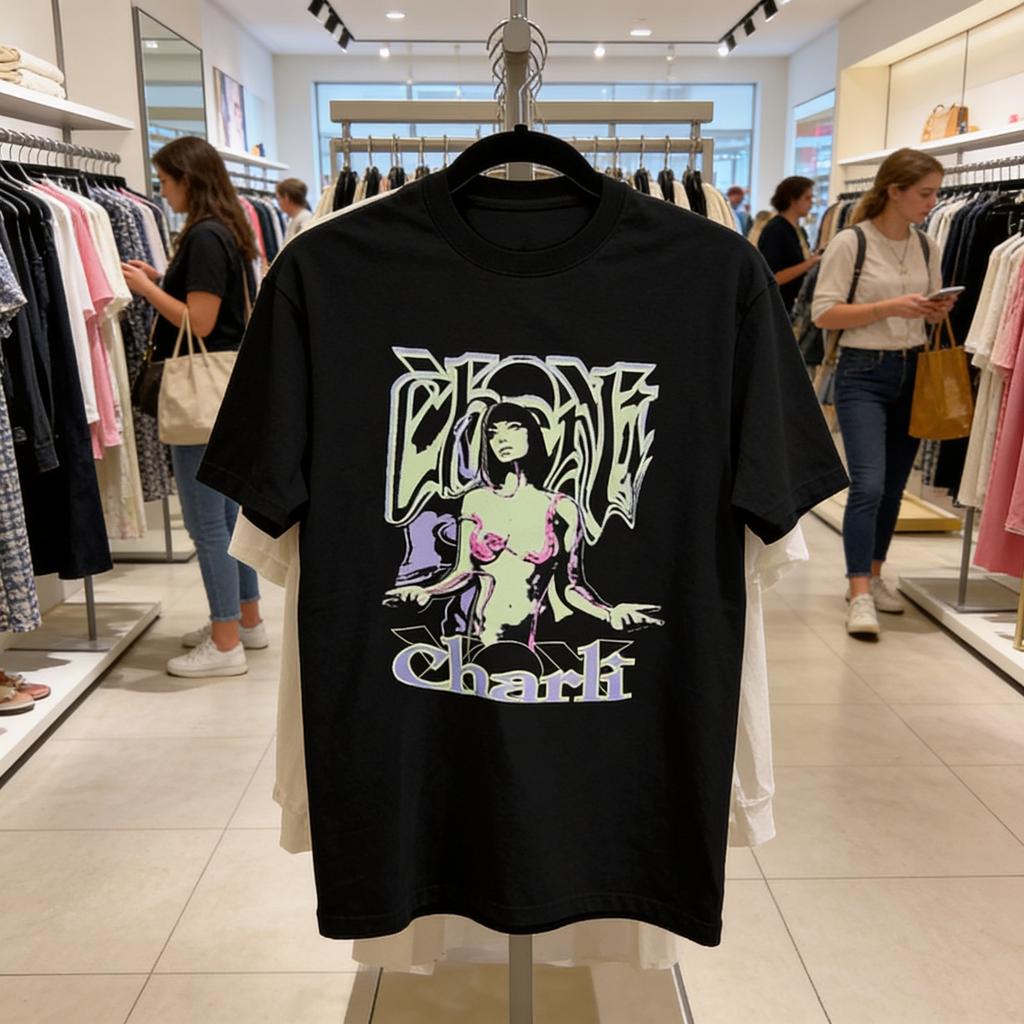 T-shirt Unisex in Cotone Charli XCX World Tour Tutte le Taglie S-5XL