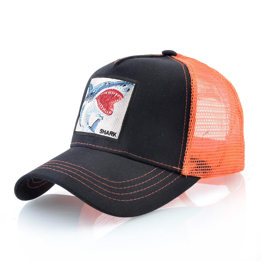 Four Seasons Trucker Cap Men Women Snapback Hip Hop Baseball Cap With Embroidery Scorpion Patch Adjustable Visor Hat