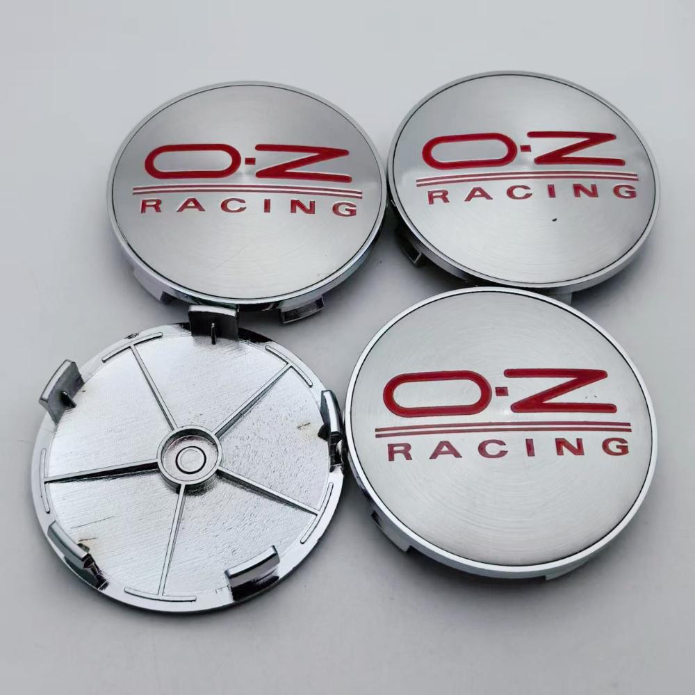 4 Stück OZ Racing Logo Emblem Auto Radnabendeckel 68MM Clips 63MM Räder Radkappe O.Z Abzeichen Felge Radnabendeckel Staubschutz Auto Zubehör