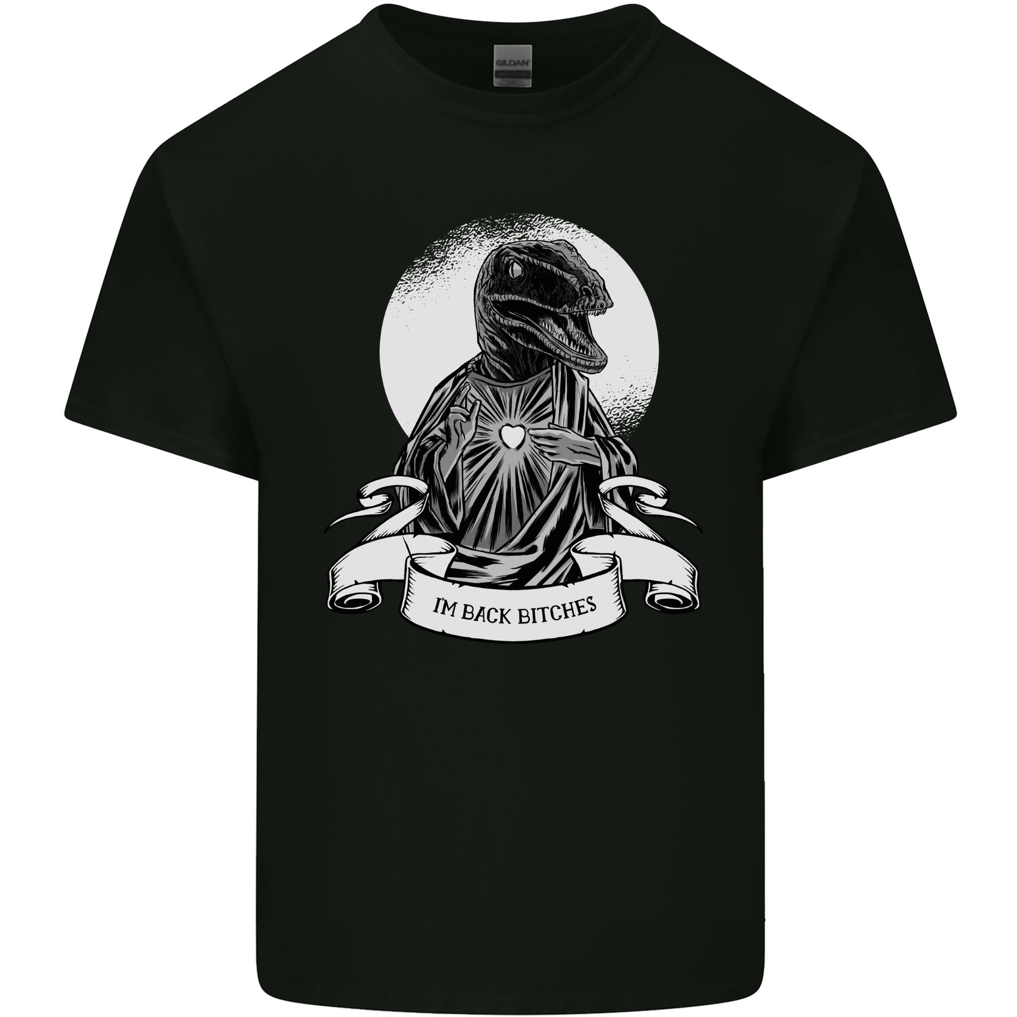 Raptor Jesus Funny Dinosaur TRex Atheist Unisexs Light Cotton TShirt S