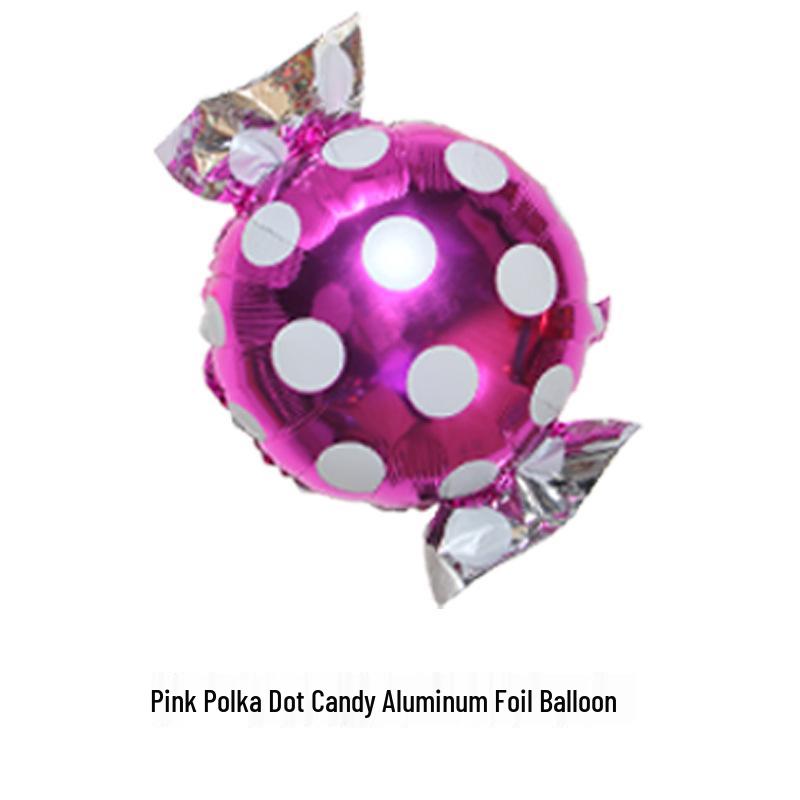 18" Aluminum Foil Pinwheel Candy Lollipop Balloon - Birthday & Christmas Party Decoration