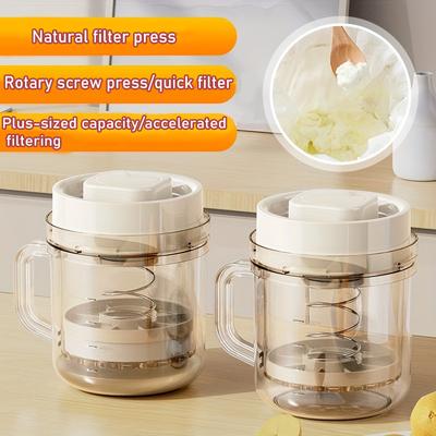 Yogurt Filter Set with 3pcs Fine Mesh Bag, Plastic Whey Separator, Kitchen Tool for Food Filtering, Home & Kitchen Essentials