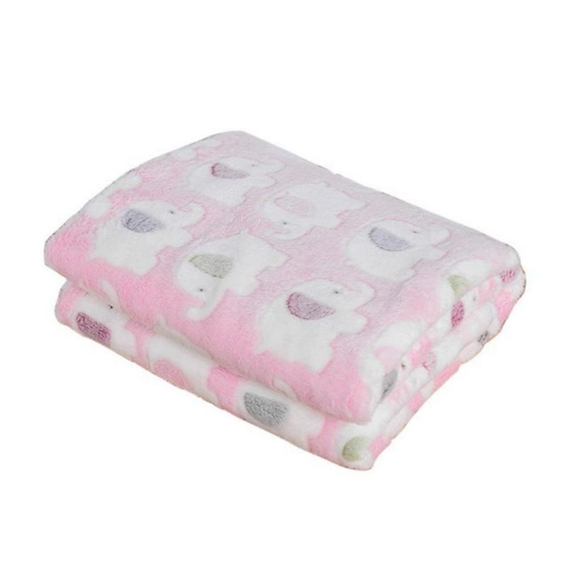 Dog Blankets Cat Soft Fluffy Fleece Pet Blanket Warm Cute Print Design Puppy Kitten Doggy Paw Small