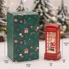 Christmas Decorative Telephone Booth With LED Lights Santa Claus Snowman Table Decoration 100ml