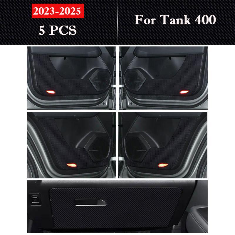 For Great Wall Tank 300 400 Car Door Anti Kick Pad Glove Box Protection Stickers Interior Accessories Scratch Resistant Film