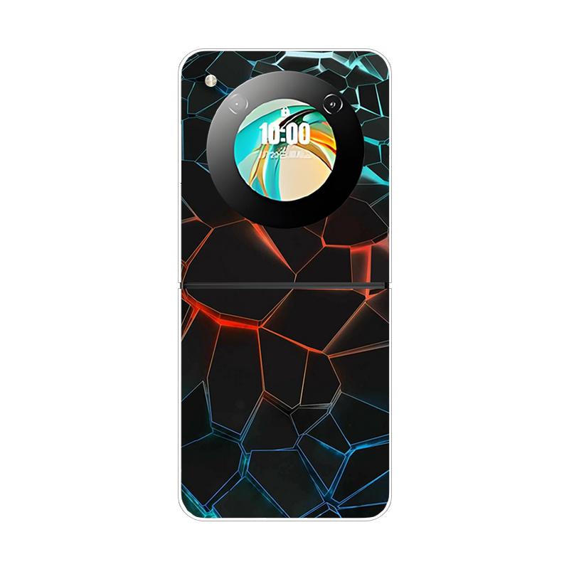 Etui na ZTE Nubia Flip Flip2 Luksusowe Modne Pokrowiec Przezroczyste Twarde Etui PC na Telefon Na ZTE Libero Flip Odporne na Wstrząsy Zderzak Obudowa