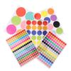 10 Sheets Polka Circle Office Classroom Party Decoration Toys Diary Decoration Marking Sticker 6-45Mm Colored Dot Stickers