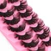 7 Pairs Of Fried Hair High Imitation Mink Hair False Eyelashes Curled Thick Stage Makeup Eyelashes