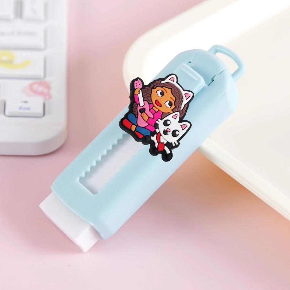 

Kawaii Push Pull Gabbys Dollhouse Eraser Soft School Supplies Clean Mess Free Stationary Office Student Rubber Eraser Kids Gift