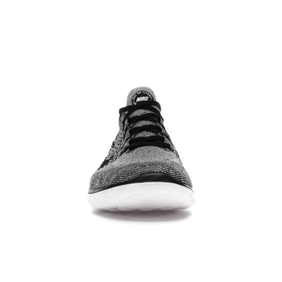 Nike Free RN Flyknit  White Black Men Sneakers 942838-101
