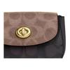 Coach Turnlock 12 Mini Shoulder Bag Women Shoulder Bag Gold Brown CZ474-IMXI8
