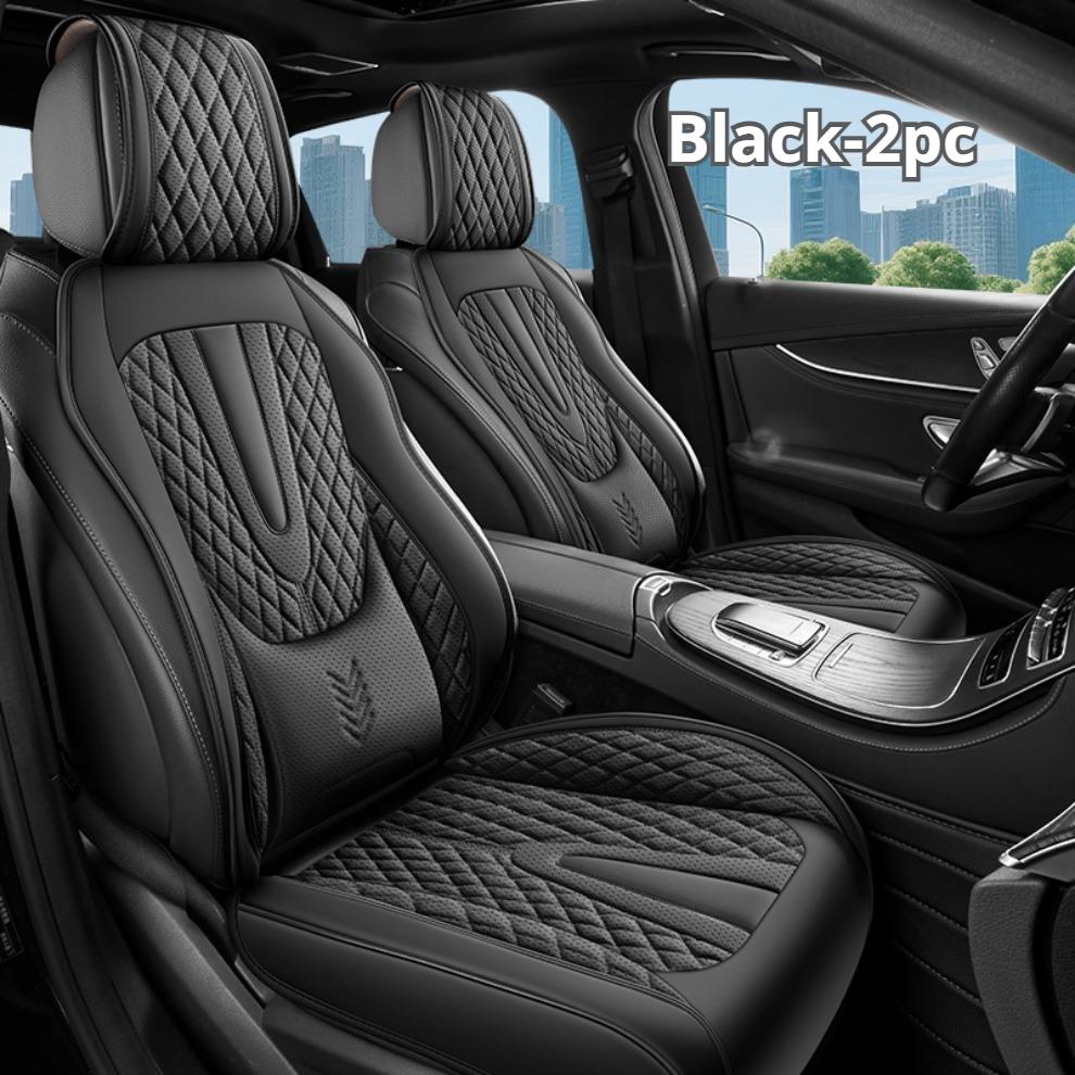 

2pcs Fixed Lumbar Support Car Seat Cushion, 7-Color Options, Comfortable & Durable, All-Season Car Seat Cover, Universal Fit Artificial Leather&Four Seasons чёрный