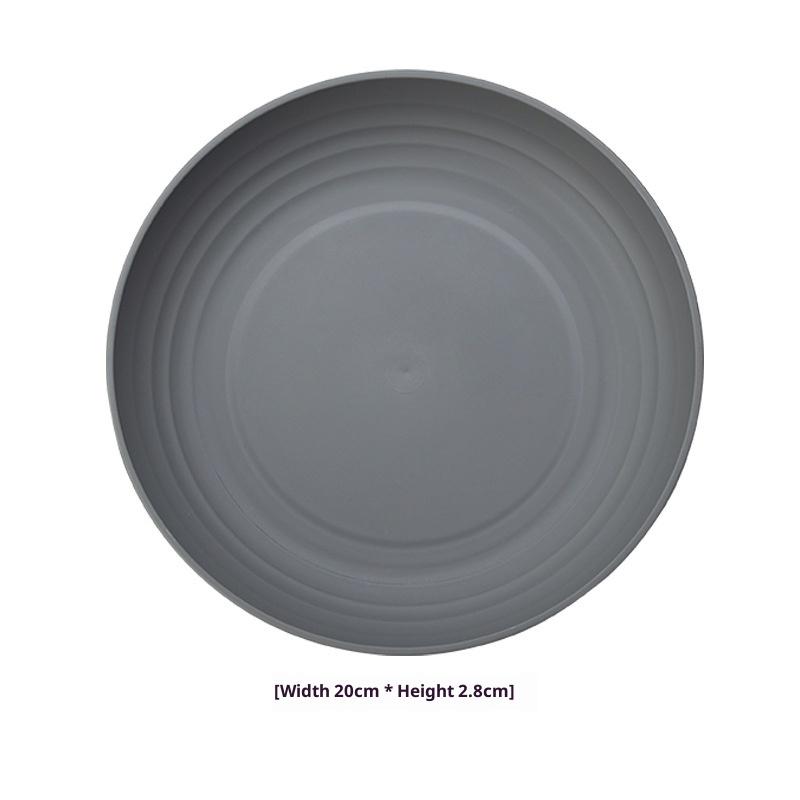 Durable Picnic Tableware Plates Set of 4 Reusable Plastic for Camping Outdoor Beach Barbecue Party