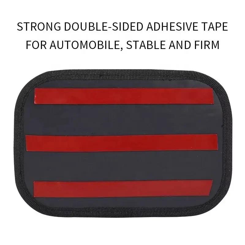 Self Adhesive Car Seat Net Pocket Holder, Universal Sticky Storage Pocket for Phone Purse Card Car Seat Back Side Door Organizer