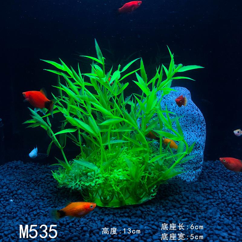 

Симуляція акваріума з водяною травою Прикраса для акваріума Пластикова підроблена прикраса з водної трави