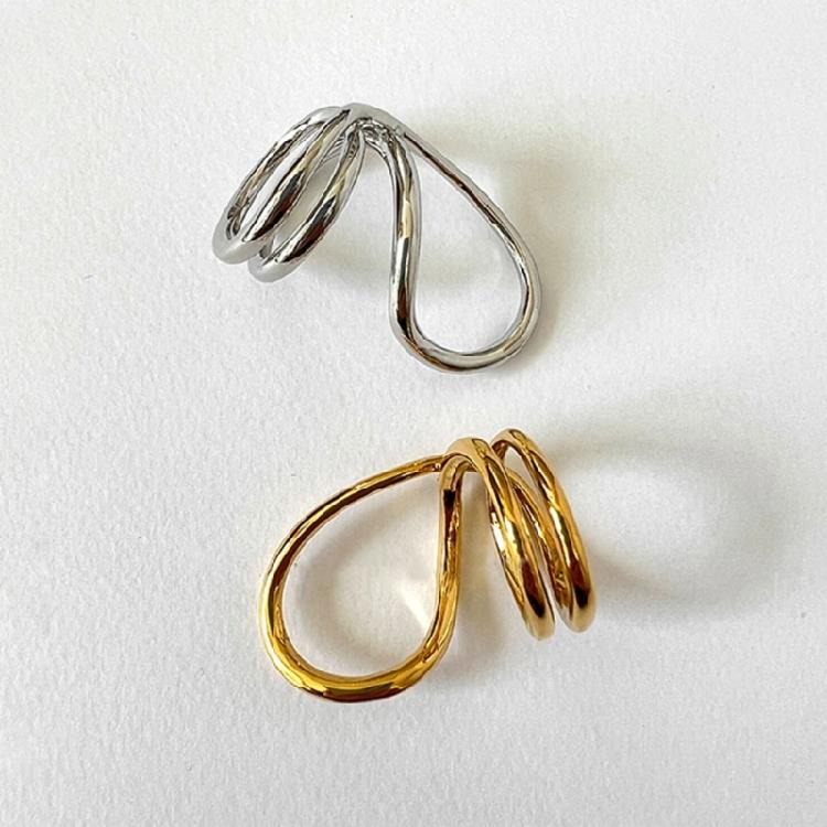 Fashionable Hollow Ring with Enhanced Dimensionality Double Line Rings Suitable for Parties and Everyday Outfits