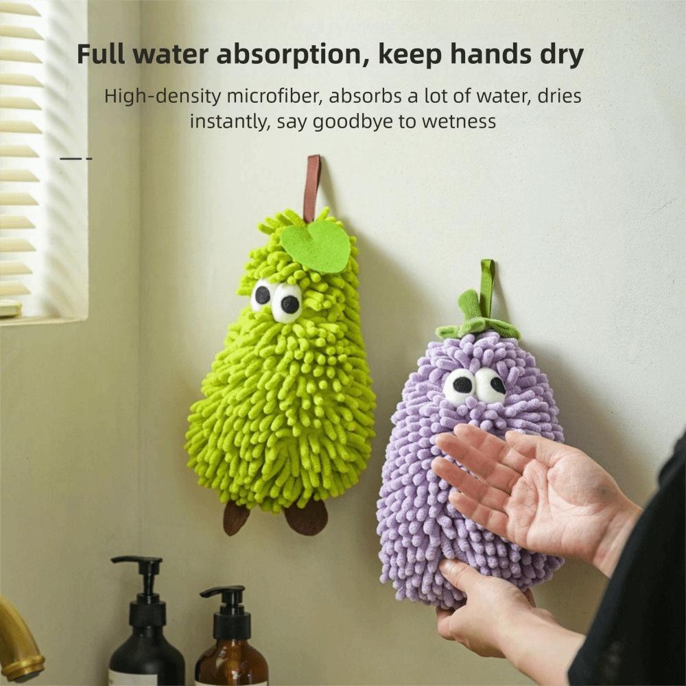 New Chenille Fuzzy Ball Hand Towels Absorbent Quick Dry Wipe Hand Towel Thickened Deodorizing Wipe Handball