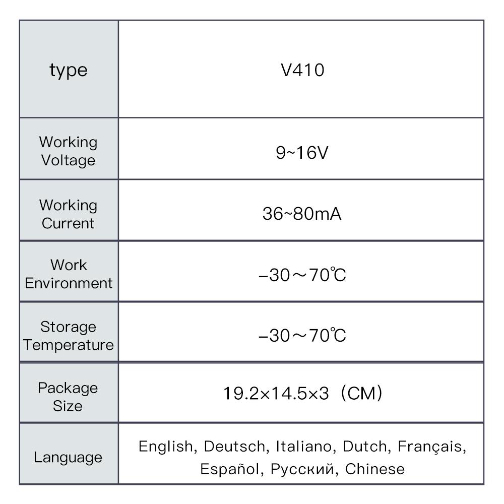 უახლესი ორიგინალი V410 OBD2 სკანერი OBD კოდების წამკითხველი და სკანირების ხელსაწყოები მანქანის ძრავის პროფესიონალური დიაგნოსტიკური სკანერი მექანიკოსი ყველა OBDII პროტოკოლის მანქანისთვის