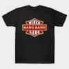 Men Black Print T-shirt Bang Bang Niner Gang No-Cut Transfer Paper Print Cotton Tshirt