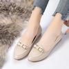 sapatos femininas women fashion beige round toe high quality wedge heel shoes lady casual office work shoes ab508