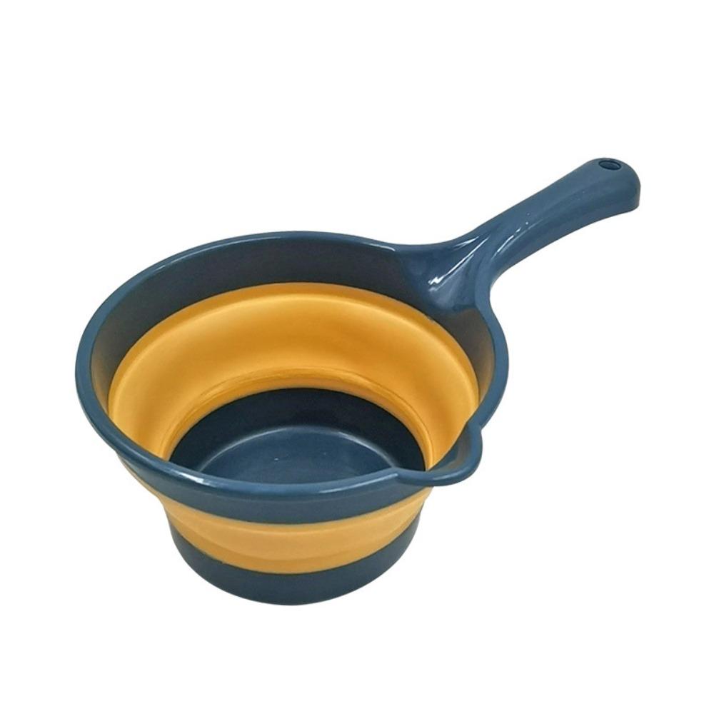 

Long Handle Folding Water Scoop Creative Fruit Washing Scoop Kitchen Water Ladle Bathroom