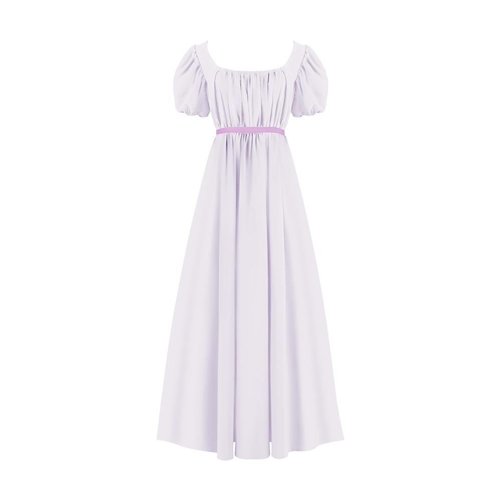 Bridgerton Style Regency Dress High Waist
