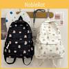 Butterfly Simple Bow And Cartoon Bear Pattern Student Backpack Teens For