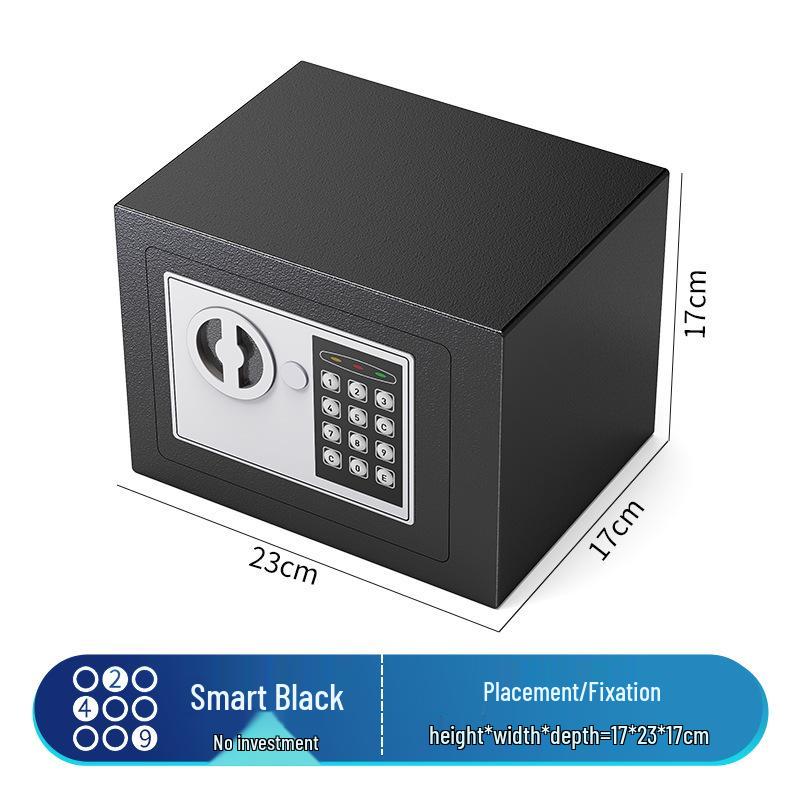 Mini 17E Electronic Safe: In-Wall Coin-Operated Piggy Bank for Households